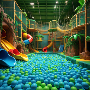 Soft Equipment Ball Pit para niños Small Playland Center Kids Indoor Playground Construction Play Set - Product Image 2