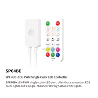 Contrôleur LED Mini RGB RGBW DC5V-24V SPI PWM APP BT Dimmer SP643E SP648E Télécommande RF 3CH 4CH pour Bande LED