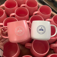 Mug en verre transparent avec poignée, impression de dessin animé personnalisée, pour cadeau souvenir, design personnalisé, tasse à café en verre transparent, vaisselle pour la maison