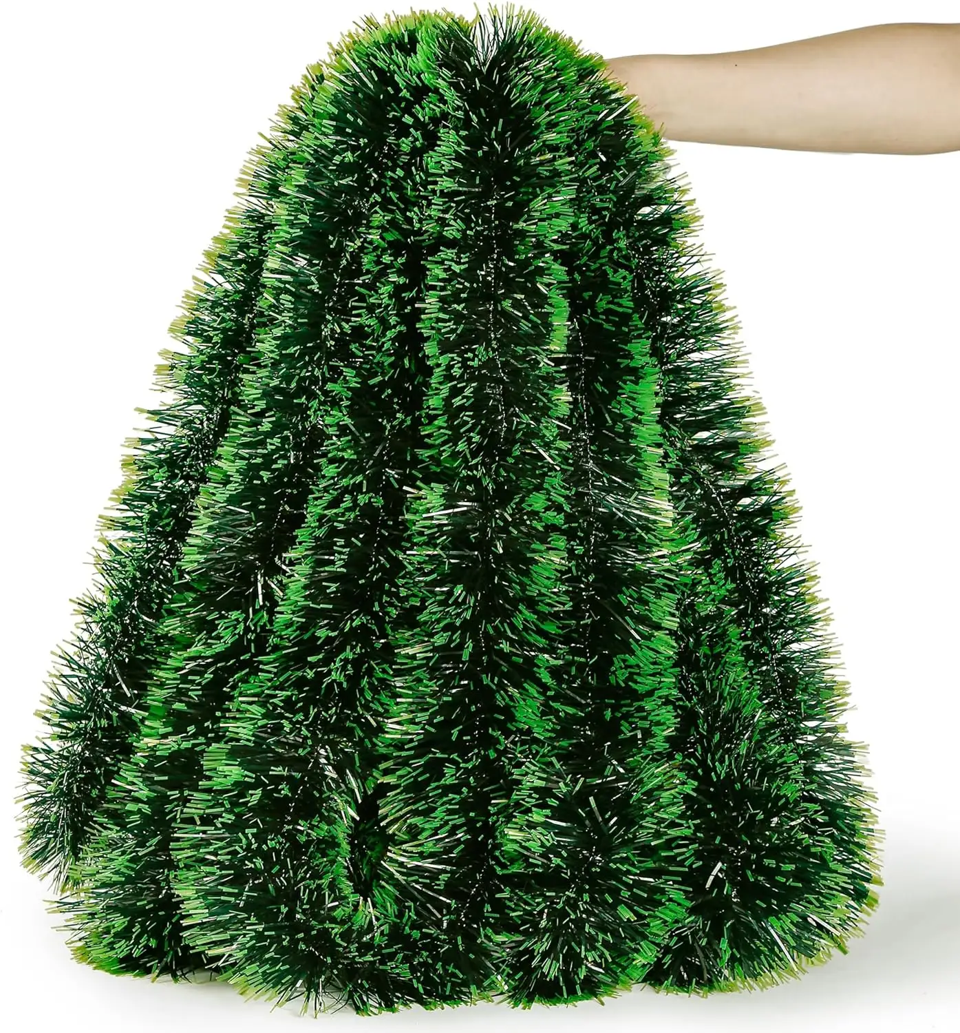 DIY PET Weihnachtshängendekoration Tinsel Girlande Weihnachtsgemüse Tinsel Girlande für Baumrequisiten