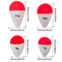 Stock personnalisé pêche côtière 0.8g-60g mer océan bateau EPS mousse pêche Bobbers Boias De Pesca pêche flotteurs