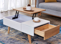 Nouvelle table basse intelligente transformable avec plateau relevable et mécanisme de levage réglable pour cuisine