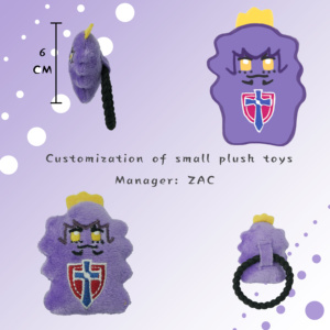 Chouchou en peluche personnalisé avec personnage de dessin animé mignon, figurine douce et rembourrée, élastique à cheveux, objet de collection, pour usage quotidien, souvenir, cadeau - Product Image 6