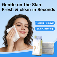 Toalla Facial Desechable Biodegradable de Tela No Tejida, Toallas de Limpieza Suaves y Absorbentes, Toallitas Faciales Desechables para el Hogar y Spa
