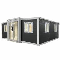 Rumah Prefabrikasi Modular Rumah Kontainer yang Dapat Diperluas Rumah Baja Prefabrikasi Lipat