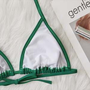 Maillot de bain personnalisé d'usine, bikini une pièce uni à pois, taille XL, maillot de bain brésilien pour femme - Product Image 3