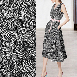Nueva moda tejido de la Red <span class=keywords><strong>popin</strong></span> impreso floral impreso 100 rayón tela popelina para el vestido de las mujeres - Product Image 5