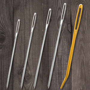 Aiguilles à coudre rondes à manche doré et grande œille pour broderie, couture du cuir et du ruban de <span class=keywords><strong>laine</strong></span> – Vente en gros Zhejiang - Product Image 1