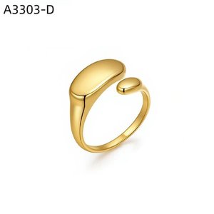 Anillo de Moda Amy Amy A3303 de Acero Inoxidable, Geométrico, Moderno, para Uso Diario, Joyería para Mujer, Regalo - Product Image 2