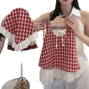 Child Star Circle Red Plaid Spaghetti Strap Dress Breathable Girls Summer Vest Dress - Product Image 5