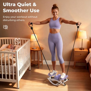 Wellshow Sport Rock Stepper : Stepper latéral pour l'exercice <span class=keywords><strong>à</strong></span> domicile avec bandes de résistance et écran LCD - Product Image 3