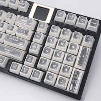 Teclas personalizables de cerámica de 115 teclas para juegos y computadora Interruptor Cherry Gateron MX de gama alta Teclas grises personalizadas