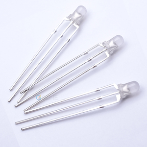 Đi-ốt <span class=keywords><strong>Led</strong></span> Cực Âm Cực Âm Hai Màu Đỏ Và Xanh Lá Phẳng Khuếch Tán 3Mm - Product Image 5