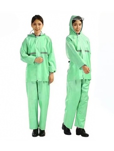 Split Oxford Cloth <strong>Waterproof</strong> Hooded Raincoat Rain Pants <strong>Set</strong> for Men/Women-Cycling Hiking Electric Car Outdoor Fishing Work Use - Product Image 2
