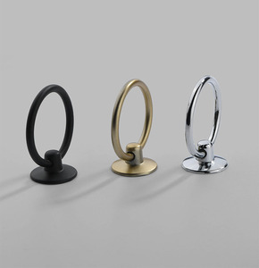Vintage bulat cincin furnitur pintu tarik pegangan Aloi kabinet lemari gagang laci mebel dekoratif perangkat keras - Product Image 4