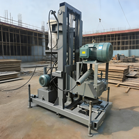 Foreuse rotative portable pour puits d'eau avec boîte de vitesses et pompe 11 kW, profondeur de forage max. 150 m, mobile pour usage agricole