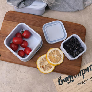 Bento Box in Silicone per uso alimentare forno a microonde compatibile con reticolo fresco che trasporta la scatola stagione di apertura del pranzo - Product Image 4