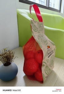 Sacs d'emballage <span class=keywords><strong>pour</strong></span> fruits en toile de jute et filet plastique composite de haute qualité, personnalisés <span class=keywords><strong>pour</strong></span> l'emballage des oranges, des pommes, des châtaignes, des pamplemousses - Product Image 2