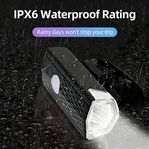 Luz LED Recargable USB para Bicicleta, 300LM, Súper Brillante, Impermeable IPX6, Batería de Iones de Litio de 800mAh, 4 Modos para Ciclismo al Aire Libre (Delantera/Trasera) - Product Image 3