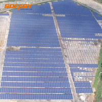 SOEASY Système de montage au sol solaire en aluminium en gros, kit complet avec rail inclinable fixe et poteau de fixation pour support photovoltaïque en terrain ouvert OEM
