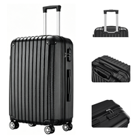 Valise à roulettes silencieuse haute performance, résistante à l'usure, avec serrure à combinaison, légère et à coque rigide pour les voyages en extérieur