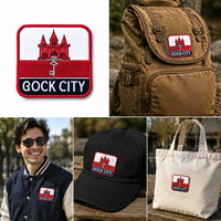 Écusson brodé personnalisé thermocollant avec bordure surjetée, à coudre sur tissu, accessoires de vêtements DIY, badges pour jeans, casquettes et vêtements