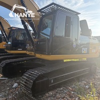 Excavatrice d'occasion à vendre, CAT 323D de taille moyenne, efficace, en bon état, mode ECO, sans fuite d'huile, en stock, faible nombre d'heures, Caterpillar