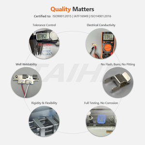 Tùy chỉnh độ chính xác dập Đồng điện pin uốn thiết bị đầu cuối kết nối - Product Image 5