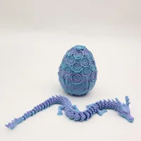 Telur Mawar 9cm Cetak 3D Naga Cina Panjang 30cm SDD01 Hadiah Paskah Fantasi untuk Anak-Anak Dekorasi Rumah & Suvenir Pesta