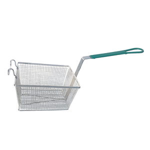 <span class=keywords><strong>Panier</strong></span> <span class=keywords><strong>de</strong></span> friture rectangulaire XL personnalisable en acier inoxydable 201 304 écologique pour poulet frit, frites et cuisine - Product Image 1