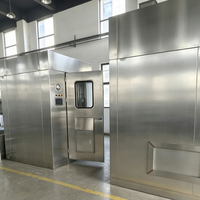 Nouvelle cabine de douche à air pulsé en acier inoxydable SUS304, unité de capture de particules pour salle blanche, durée de fonctionnement réglable, filtre HEPA H13 1