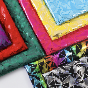 Impression personnalisée d'usine feuille d'impression 95% polyester 5% spandex <span class=keywords><strong>verre</strong></span> brisé tissu métallique pour vêtements <span class=keywords><strong>de</strong></span> danse - Product Image 3