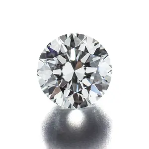 Grosir grosir 0.7 MM-3 mm buatan Pria bersertifikat longgar Diamant sintetis Cina dibuat HPHT CVD Lab berlian tumbuh