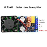 Carte d'amplificateur de puissance numérique HIFI de classe D haute puissance 500W IRS2092S IRS2092 2092S