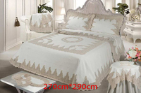 Ensemble de literie de luxe moderne de qualité supérieure en velours, taille King, avec motif végétal brodé à la main, drap plat et couvre-lit ignifuge