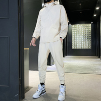 Conjunto Para Hombre Vêtements de sport décontractés solides Automne Workout Hommes Hip Hop Streetwear Zipper Hoodie Pantalons Ensembles Survêtement pour hommes
