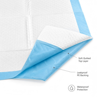 Tapis d'entraînement pour chiens robustes et écologiques, directement de l'usine, avec noyau en pâte de cellulose et SAP, absorption rapide, support imperméable IPX7, en vrac