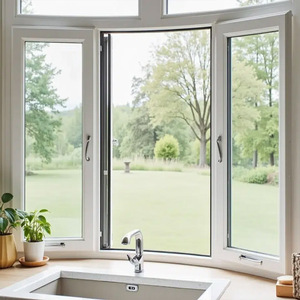 Op maat gemaakte geluidsdempende draai-kiep ramen voor binnen, minimalistisch design, aluminium draai-kiep ramen, orkaanbestendige ramen - Product Image 1