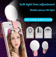 Mini anneau lumineux LED USB portable rechargeable, lumière de remplissage circulaire pour selfie, vidéo, photographie, maquillage, lumière mobile pour selfie