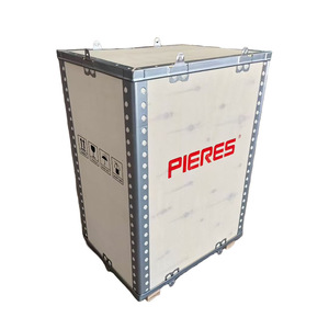 Caja de madera contrachapada con bordes de acero Yuesheng para el transporte de maquinaria y mercancías pesadas - Product Image 1