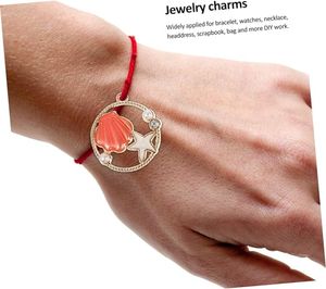 Schelp Zeester Charmes Vis Marine Collectie Armband Hanger Zee Natuurlijke Zuidelijke Charme Sieraden - Product Image 5