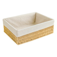 Petits paniers en osier pour organiser le panier de corde de papier avec le tiroir d'essuie-mains de doublure organisant le panier de réservoir de toilette