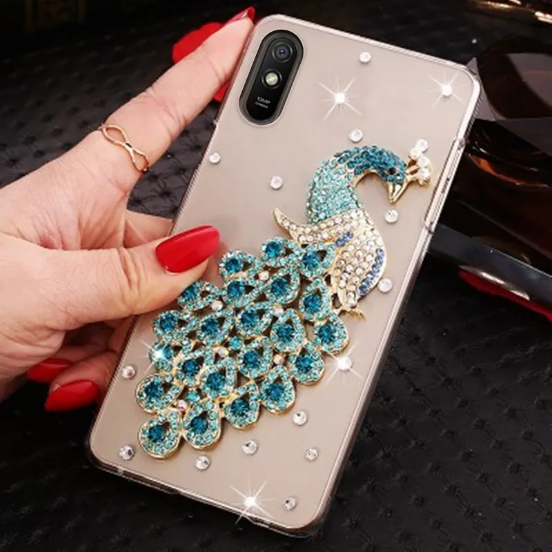 Elmas durumda Xiaomi Redmi için 9A 9C 9 C 9 A kılıfı Glitter Fundas durumda Xiaomi Redmi 9T 9AT not 9T 9S 9 10 Pro kapak kabuk