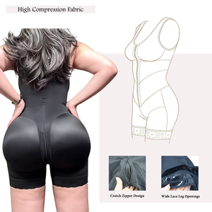 Đồ định hình body toàn thân bán buôn, giai đoạn 1, kiểu Faja nâng mông, tạo đường cong chữ V 4.3 inch, dây thun rộng, dành cho nữ, kiểu Colombia. - Product Image 3