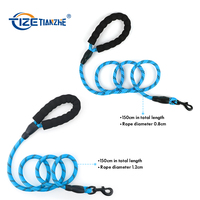 A mazon – laisse de chien en Nylon multicolore et Durable, laisse réfléchissante pour chien à corde ronde
