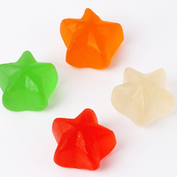 Chinese Gummy Candy Manufacturer Wholesale Bulk Mixed Fruit Flavored Sweets Jelly Halal Color Star Gummies