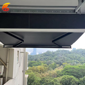 Auvent rétractable motorisé moderne pour l'extérieur avec éclairage LED, toit pliant, cassette intégrale, 100% étanche, en alliage d'aluminium - Product Image 2