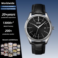 Montre à quartz SKMEI 9298 avec cadran lumineux, accessoire de mode pour les professionnels modernes, idéale pour les voyages d'affaires et le suivi de l'agenda quotidien