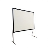 Écran de projection 16:9, durable, léger, haute définition, pour longue distance, avec prévention de la fuite de lumière