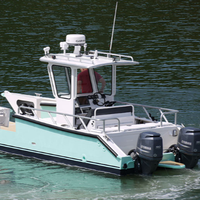 Kinocean — bateau de pêche, aluminium, soudure en v profonde, haute vitesse, artisanat d'atterrissage, pêche, bateau de travail